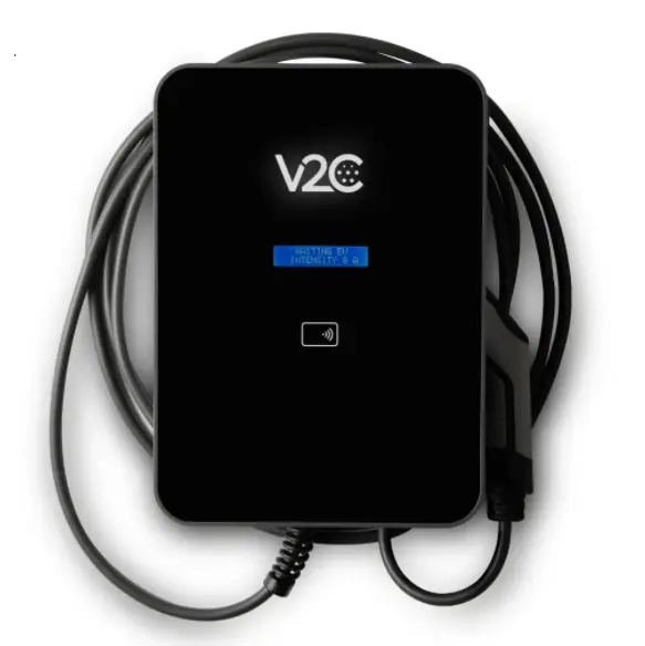 V2C - TRYDAN - 7 à 22 kW AC (Monophasé + 3x400+N, Câble de charge 5m, -, Détecteur de fuites DC, -, Sans compteur MID)