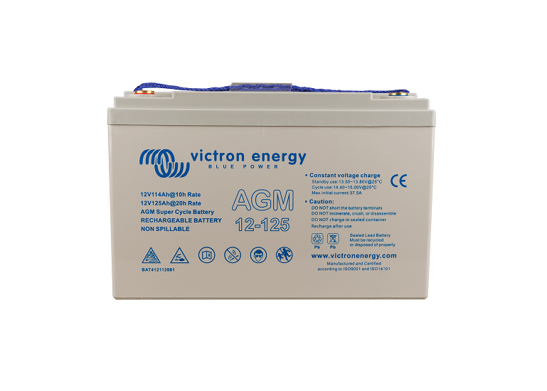 Victron 12V/125Ah AGM Super Cycle Batt. (M8)
