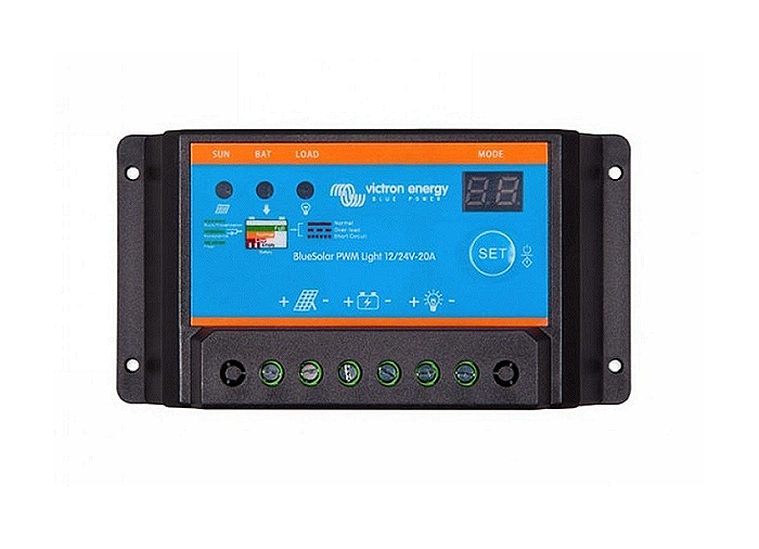 Victron BlueSolar PWM-Light Charge Controller 12/24V-20A