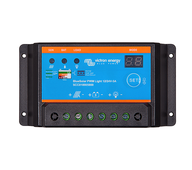Victron BlueSolar PWM-Light Charge Controller 12/24V-5A