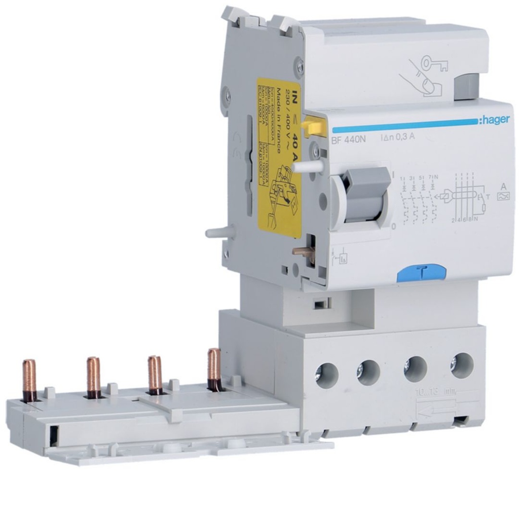Hager - BLOC DIFF.4P 63A 30MA A
