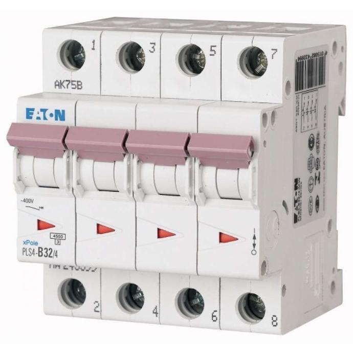 Disjoncteur EATON - 4P 32A - Courbe C - 4,5kA