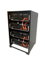 Ataum Armoire rack noir pour 4 batteries lithium 19" Pylontech US5000