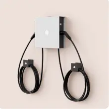 SMAPPEE - EV Wall White with Cable EV Wall White mounted charger 1 or 3- Phase up to 22 kW Type 2 cable 8m with cable holder 