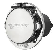 Victron Power Inlet stainless steel with cover 32A/250Vac (2p/3w)