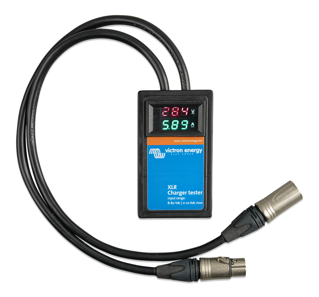 Victron XLR Charger tester 8-80Vdc/0-10Adc max