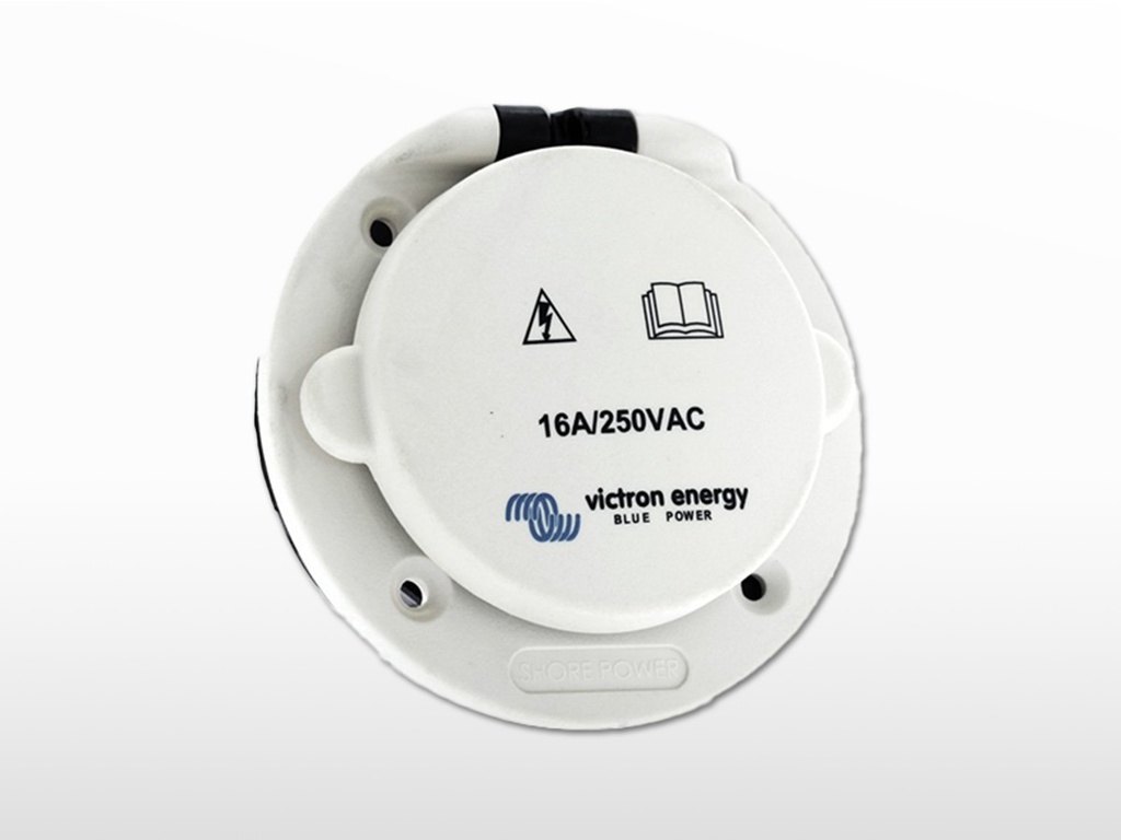 Victron Power Inlet Polyamid with cover 16A/250Vac (2p/3w)