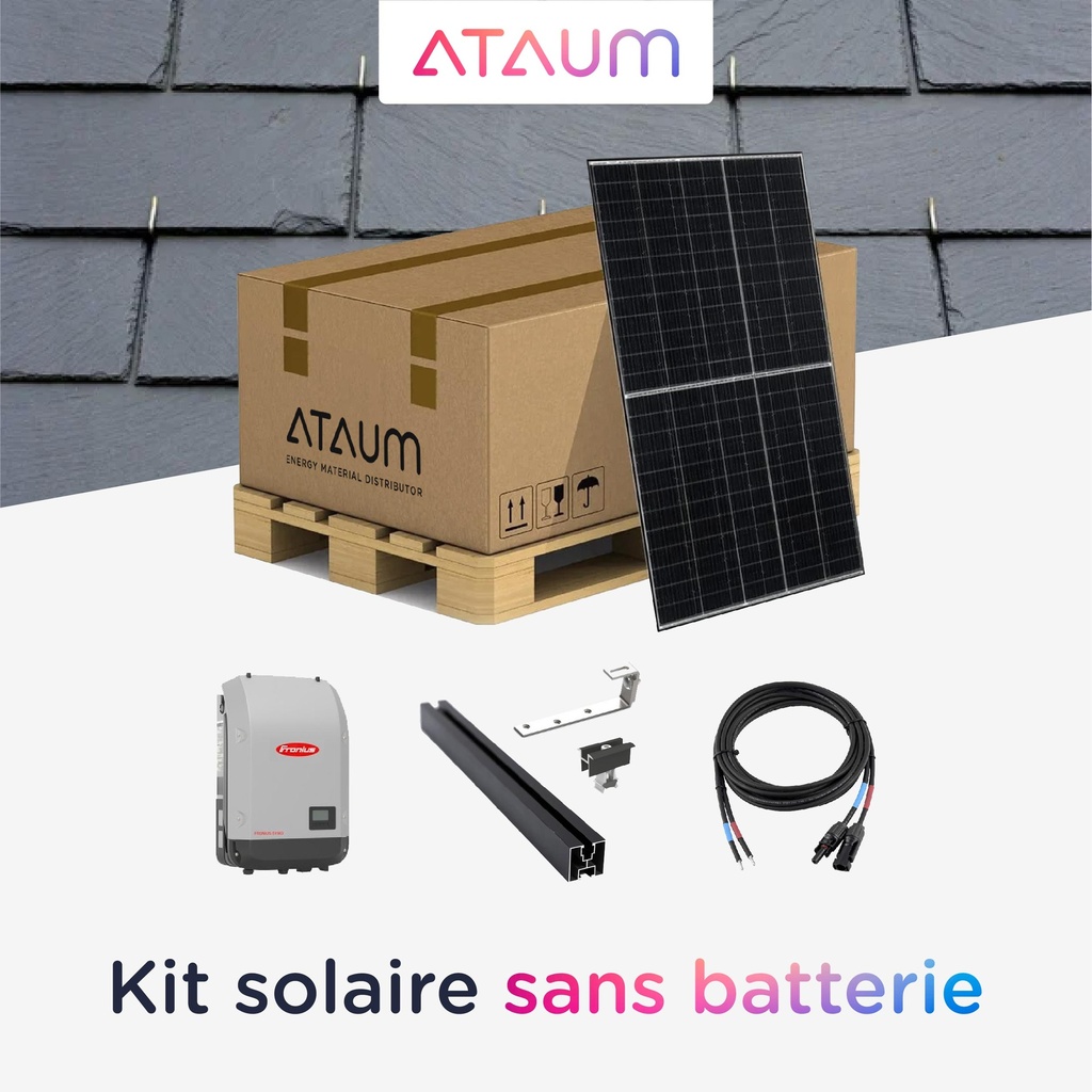 Kit Solaire 5,16 kWc - Ardoise - Monophasé