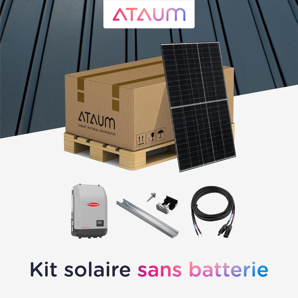 Kit Solaire 8,6 kWc - Tôle - Triphasé 400