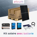 Kit Off-grid 10 kVA - 19,2 kWh - Toiture Plate - Monophasé
