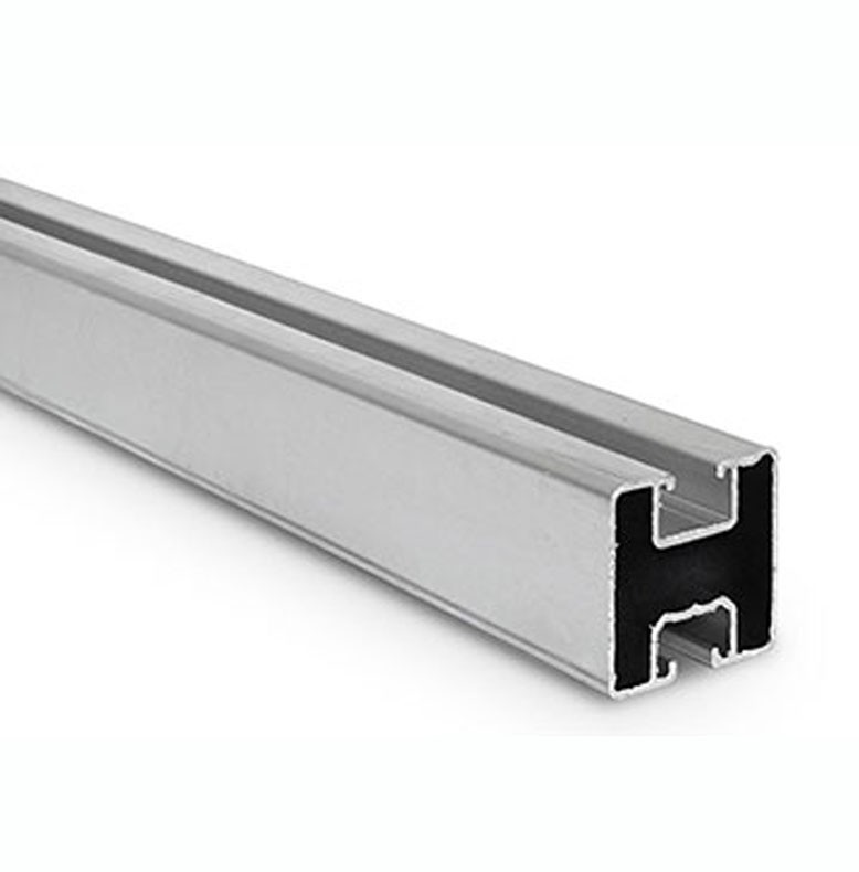 Rail alu gris de 6 mètres de long
