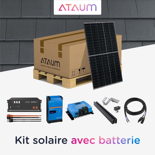 [10ab426] Kit Solaire 8,8 kWc - 9,6 kWh - Tuile - Triphasé
