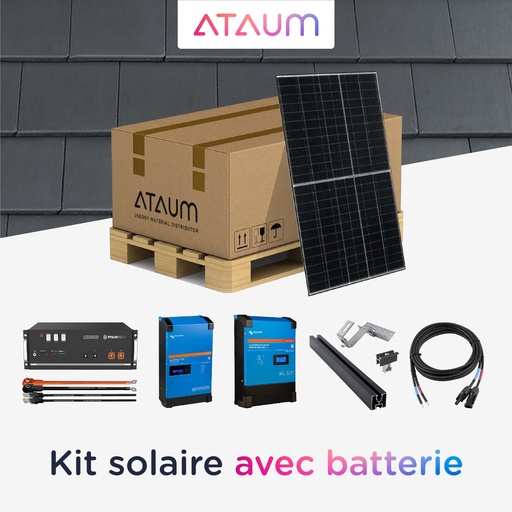 Kit Off-grid 10 kVA - 19,2 kWh - Tuile - Monophasé
