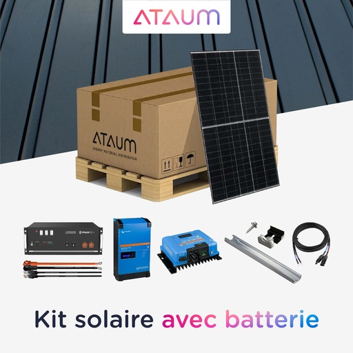 Kit Solaire 5,3 kWc - 4,8 kWh - Tôle - Triphasé