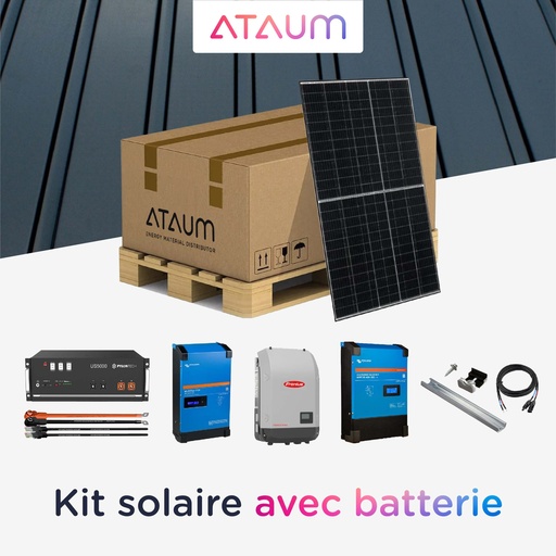 [10ab388] Kit Solaire 13,2 kWc - 14,4 kWh - Tôle - Triphasé 400
