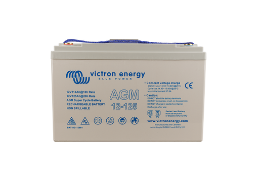 [BAT412112081] Victron 12V/125Ah AGM Super Cycle Batt. (M8)