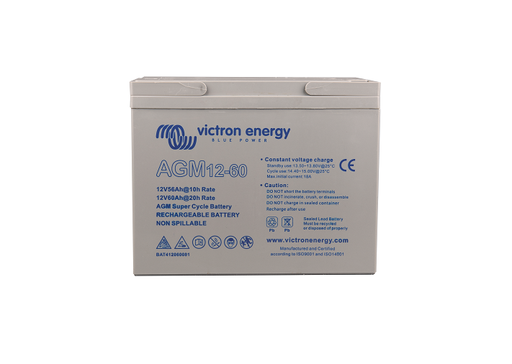 [BAT412060082] Victron 12V/60Ah AGM Super Cycle Batt. (M6)