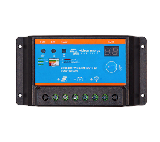 [SCC010005000] Victron BlueSolar PWM-Light Charge Controller 12/24V-5A