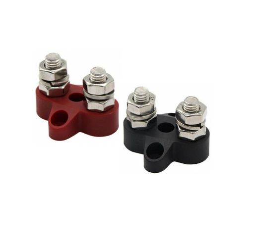 [VBB413020010] Victron Dual Terminal Stud M8-linked set (1 red/1 black)