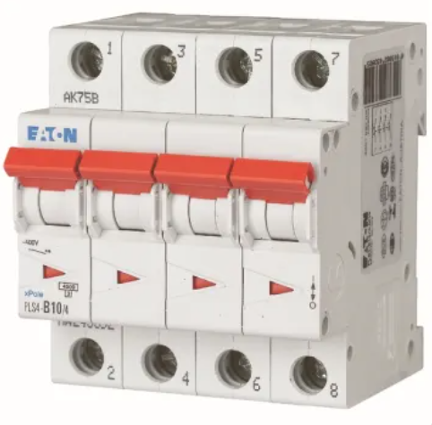Disjoncteur EATON - 4P 10A - Courbe C - 4,5kA