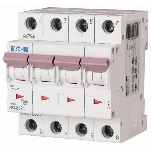 Disjoncteur EATON - 4P 32A - Courbe C - 4,5kA