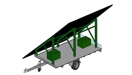 Remorque solaire autonome