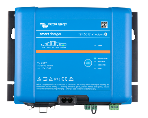 [PSC125051095] Victron Smart IP43 Charger 12/50(1+1) 120-240V