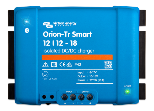 [ORI121222120] Victron Orion-Tr Smart 12/12-18A (220W) Isolated DC-DC charger