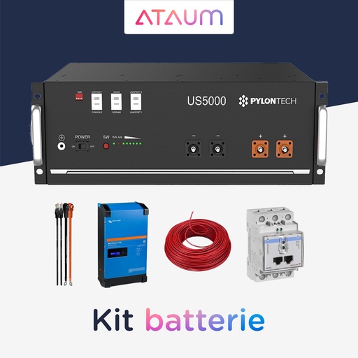 Kit Batterie 5 kVA - 9,6 kWh - Monophasé